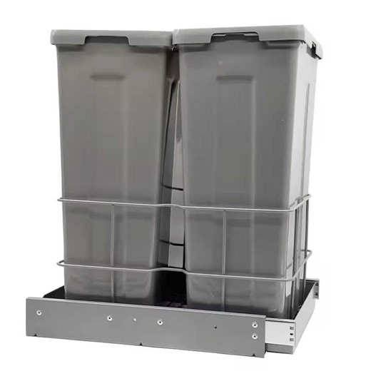 High Quality Plastic Kitchen Trash Can Wholesale Price Pull Out Design Under Cabinet Installation