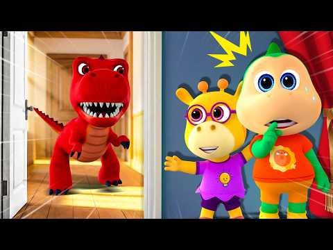 😱 Dinosaur toy comes alive! 🦖✨ Dinosaurs in My House 🔥 Fire Spike Family Cartoon Kids Stories