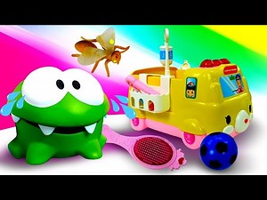 Funny Cartoons & Om Nom Toys: Om Nom is Ill - Videos For Kids