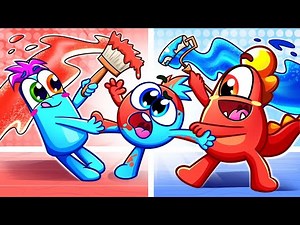 Fluffy Friends Find My Color Song 🌈 | Funny Kids Songs And Nursery Rhymes 🎵😄👶