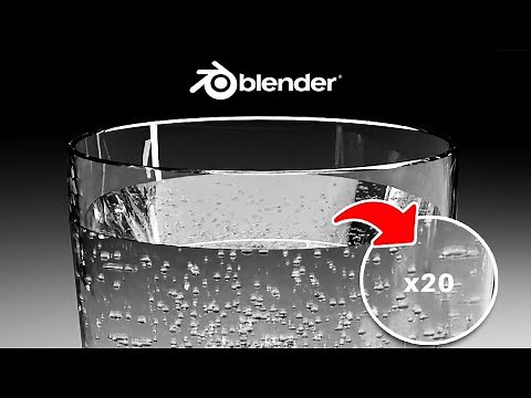 Photo Realistic Air bubbles in water - Blender Tutorial bubbling effect