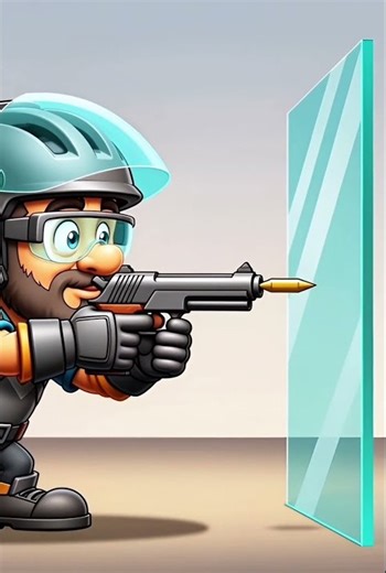 बुलेटप्रूफ ग्लास गोली को कैसे रोकता है?🤔 #sciencefacts #animation #shorts