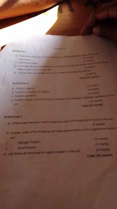 QUESTION 1a) State three (3) types of rocks and give two (2) ... | Filo