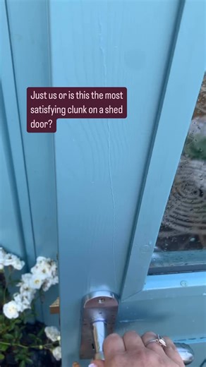 Just us or is this THE most satisfying clunk on a shed door? Posh Sheds have doors that welcome you like your own front door. Maybe even better? Each of our luxury Sheds comes with top-notch residential grade doors with a 3-lever mortice chrome lock. Clunk. ‌  Pictured. The Gothic. The Posh Shed design that blends Victorian-inspired design with a traditional garden shed. #gardenshed #poshshed #sheds #shedstyle #shesheds #shedlife | The Posh Shed Company | Facebook