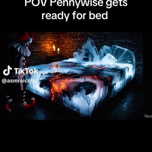 POV Pennywise gets ready for bed #ai #asmr #veo3 #fyp #asmrsounds