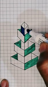 Easy 3D tricks drawing ✍️ How to draw a 3D Stap by step drawing ✏️ #drawing #3dart #3ddrawing #art