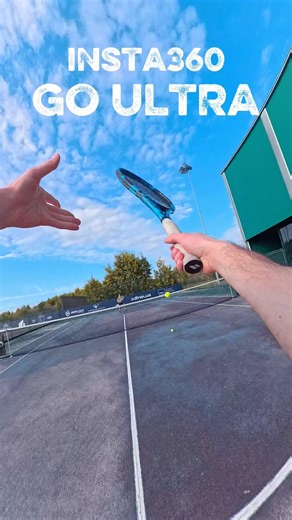 Relaxed Tennis Forehand Technique w/ Insta360 Go Ultra. #tennis #tennisforehand #forehand #insta360