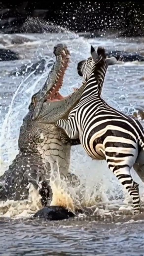 Zebra vs. Crocodile: Battle for Survival!
