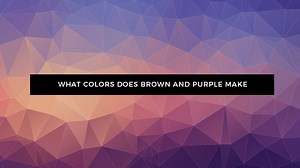 Brown and Purple Mixed! What Color Does Brown and Purple Make