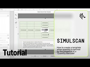 Zebra SimulScan Template Builder Tutorial: Group of Common Barcodes- Dynamic Quantity (Qty Barcode)