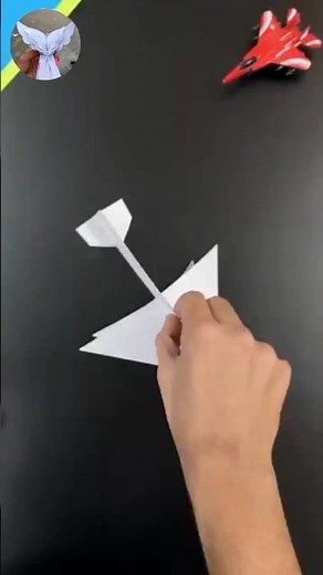 How to make the unique paper triangle plane , 💥 homemade origami Paper triangle shape airplane 🤩