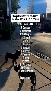 TOP 15 STATES TO LIVE IN (2025 EDITION) Do you agree? 🏡 Based on quality of life, healthcare, income, housing, and lifestyle — here are the states topping the charts this year: Massachusetts Colorado Minnesota Washington California Utah Virginia Maryland Nebraska Vermont Iowa Idaho Wisconsin Oregon North Carolina Each one has something special. But what about Tennessee? 👀 (You know I had to ask.) Tag a friend you’d move with. And comment your state below — let’s debate this. #TheShawnKaplan #T