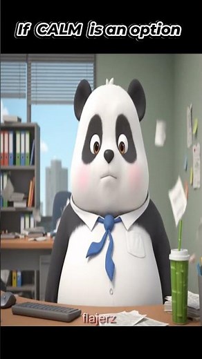 Angry Mood Panda Activated in Office #shorts