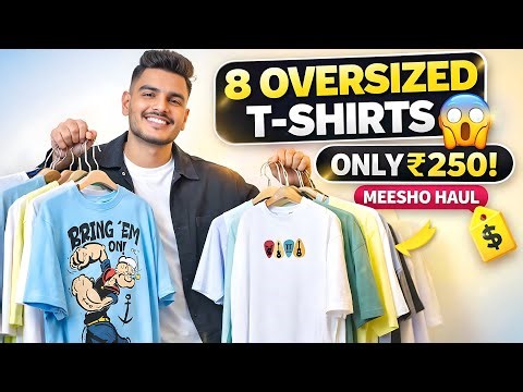 Meesho Oversized T-Shirt Haul 💥 Cheap & Stylish? Honest Review #meesho