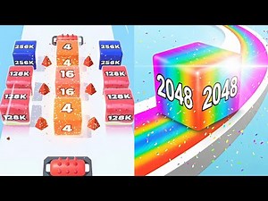 Jelly Run 2048 Reverse vs Forward Gameplay | Split Screen_Part_102#jellyrun2048