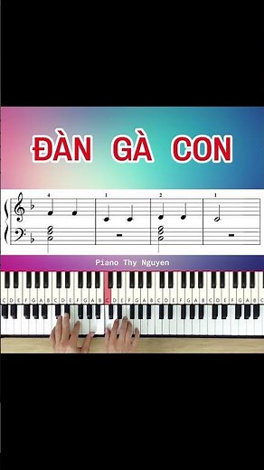 Đàn gà con #shorts #pianotutorial