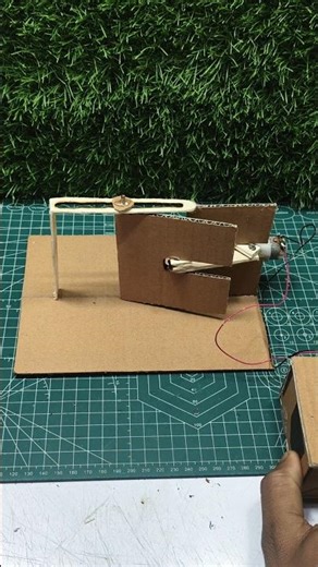 Cardboard Mechanical Machine Making at Home | DIY Motor Project#shorts