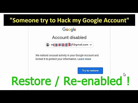 How to restore disabled Google account || How to recover Google account