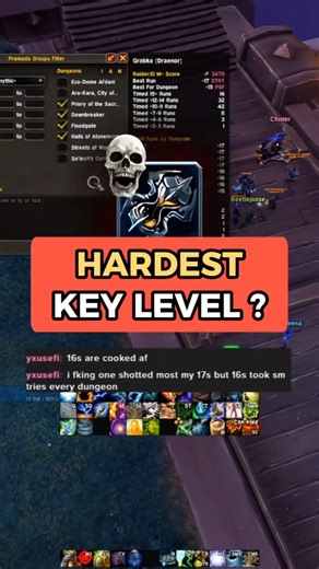 What's the WORST key level? 🤨 #mythicplus #worldofwarcraft