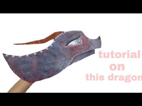 Tutorial on how too make paper dragon puppet