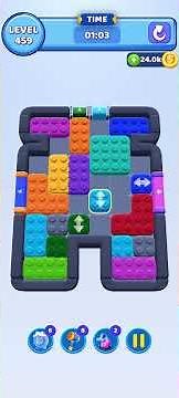 Color Block Jam Level 459 Short Walkthrough #colorblockjam