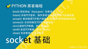 Python黑客编程——网络编程 socket 基础