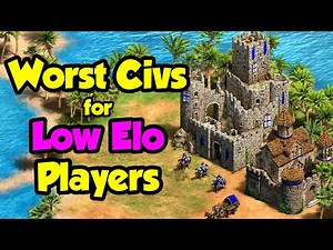 Top 10 WORST Civilizations for Low Elo (850-)