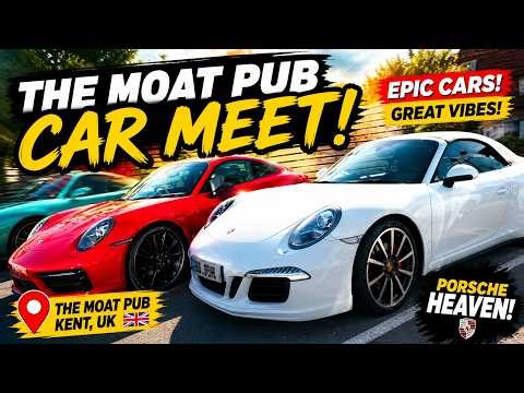Classic Car Show at The Moat Pub Kent UK! 🔥 Porsche Heaven Car Meet 🇬🇧