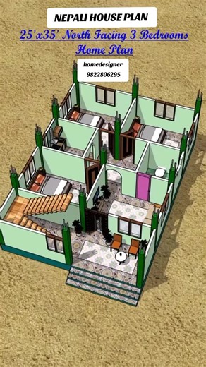 Nepali House Plan: 5 Bedrooms Design for Your Dream Home