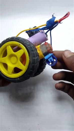 DIY Mini Motor Car 🚗 | School Science Project | Homemade Working Model at Home #shorts #vairal #diy