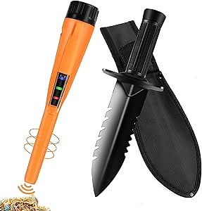 Metal Detector Pinpointer & Accessories, Waterproof Handheld Pin Pointer Wand with LED Screen, 3 Modes Metal Detecting Pinpointing Accessories