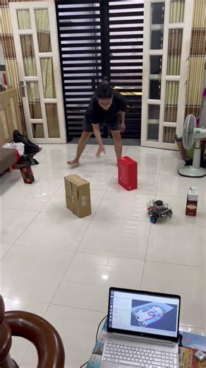 Xe tự hành (AMR) sử dụng Lidar tạo bản đồ SLAM kết hợp Navigation (tránh vật cản cố định, di động)