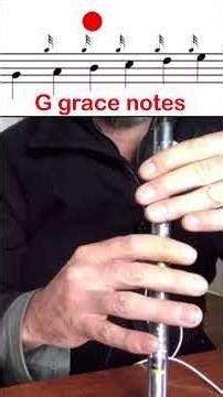 How to play bagpipe G grace notes #bagpipelessons