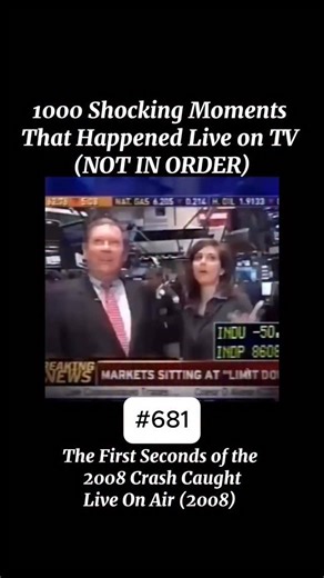Caught Live on Instagram: "On September 29, 2008, millions of viewers watched a routine CNBC floor report turn into one of the most shocking live moments in financial history. Mid-segment, producers cut in with the breaking headline: the U.S. House had rejected the $700 billion TARP bailout. The vote tally flashed red across the screen, and the camera captured the stunned reaction from traders on the New York Stock Exchange, many of whom immediately looked up at the big board as numbers began to