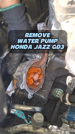 REMOVE WATER PUMP HONDA JAZZ GD3 #waterpump #remove #hondajazz #coolingsystem #automobile #mechanic