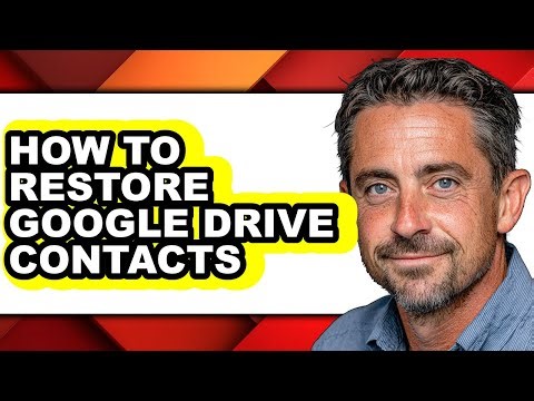 How to Restore Google Drive Contacts (updated)