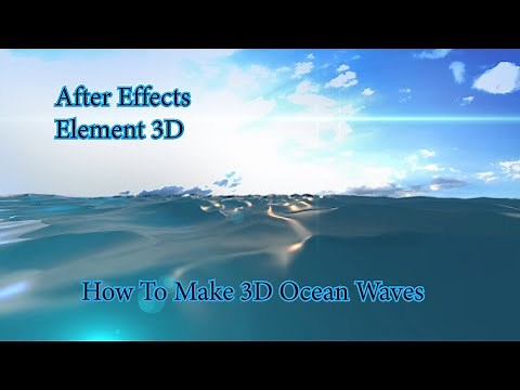 How to Make Ocean in After Effects - After Effects Tutorial | Element 3D V2 | 3D Ocean #videohive