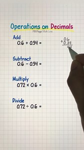 Easy Decimal Operations | Step-by-Step Guide ✍️ #mathematics | Math Love