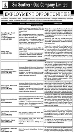 SSGC Jobs 2026 | Sui Southern Gas Company Careers | New Govt Jobs in Pakistan