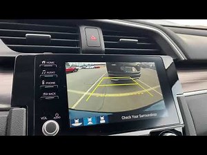 Backup Camera Safety. Vehicle Used for Example: 2021 Honda Civic.