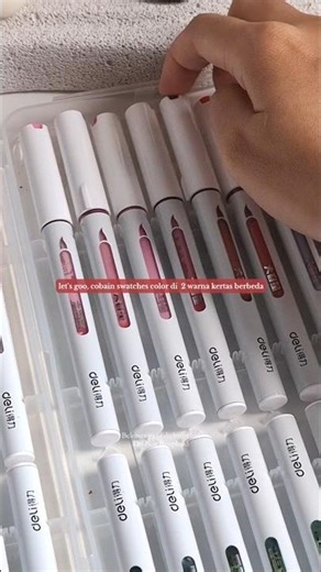 Swatches Color Acrylic Marker Finenolo Pink Shade
