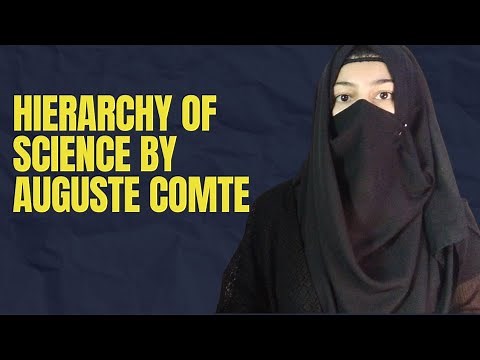 Hierarchy of Science by Auguste Comte || sociological Theories || #Sociology