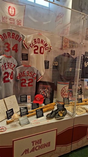 The Big Red Machine exhibit tells the story of the teams that made Reds a household name. #bigredmachine | Cincinnati Reds Hall of Fame and Museum presented by Dinsmore