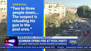 WATCH: "I heard people screaming and running." A gunman opens fire on a pool party at a luxury apartment complex in San Diego: abcn.ws/2px1xQu | Good Morning America