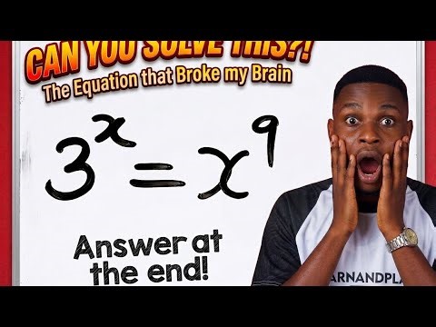 Algebra Lesson: Solving Hard Exponential Equations