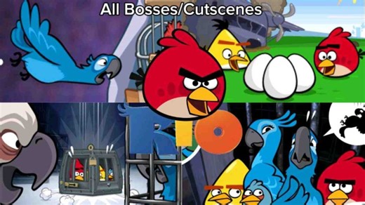 Angry Birds Rio - All Bosses and Cutscenes (v1.4.2)