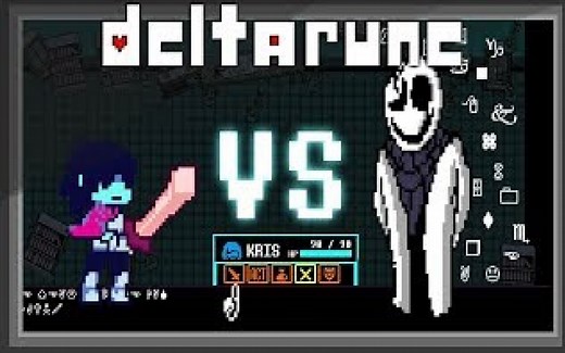 【Deltarune战斗游戏动画】Deltarune Gaster Boss 战斗 - Fanmade Deltarune动画（2/2）