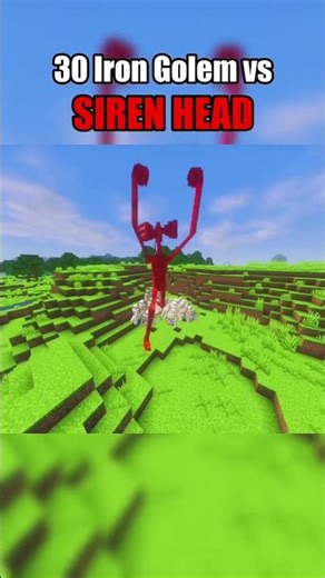 30 Iron Golem vs Siren Head