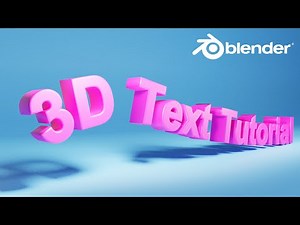 How to make 3D text animation in Blender
