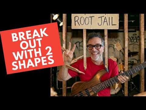 2 Shapes, No Scales. The "Break out of Root Jail" Method most bassists miss